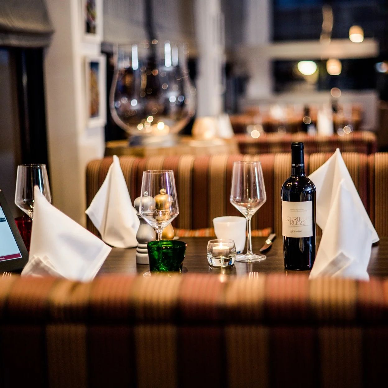 Restaurant isabella gedeckter tisch